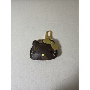 Upcycled Luxury Kitten Hello Kitty Key Ring
